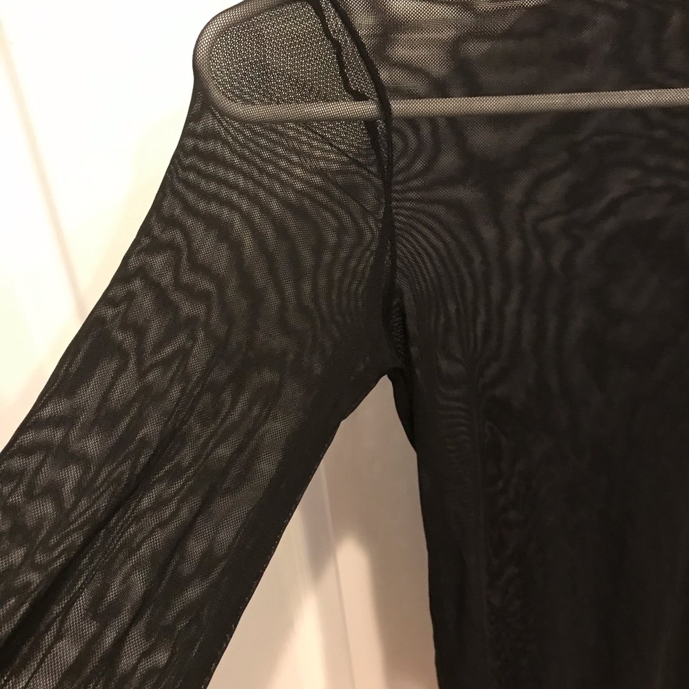 Sheer black body suit